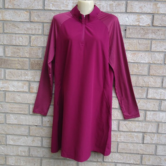 knee length dresses for ladies adidas Women's Ultimate365 Long Sleeve Dress